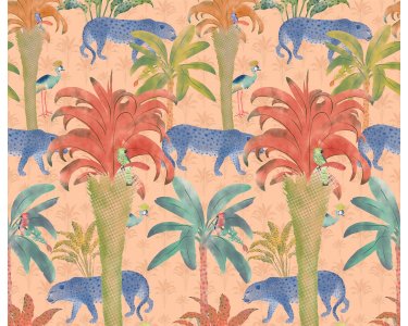 P274-VD3 Tapeten Komar Pure 2 Safari Pattern Farbe Bunt Vlies Fototapete