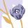 P276-VD4 Tapeten Komar Pure 2 Bloomique Farbe Lila Vlies Fototapete