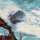 PSH112-VD4 Tapeten Komar Pure 2 Stormy Sea Farbe Blau,Grün Vlies Fototapete