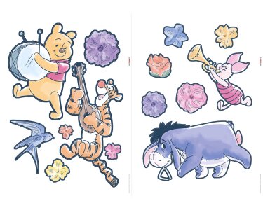 14503h Tapeten Komar Into Wonderland Winnie the Pooh Rock-a-bye  Farbe bunt Vlies Fototapete