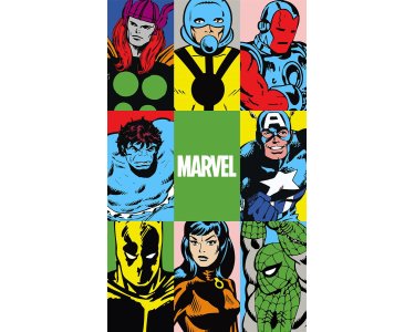 DX3-151 Tapeten Komar Into Wonderland Marvel PowerUp Team Farbe bunt Vlies Fototapete