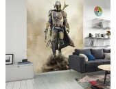 DX4-086 Tapeten Komar Into Wonderland Star Wars The Mandalorian The Hunter Farbe braun, schwarz, weiß Vlies Fototapete