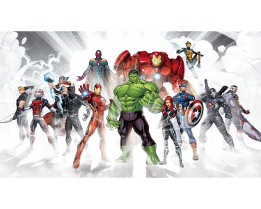 IADX10-065 Tapeten Komar Into Wonderland Avengers Unite Farbe bunt Vlies Fototapete
