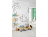 IADX4-043 Tapeten Komar Into Wonderland Winnie the Pooh Walk Farbe bunt Vlies Fototapete