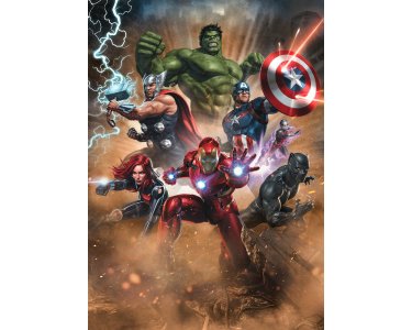 IADX4-079 Tapeten Komar Into Wonderland Avengers Superpower Farbe bunt Vlies Fototapete
