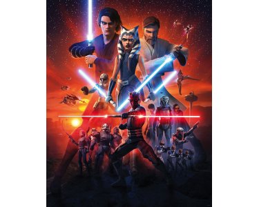 IADX4-101 Tapeten Komar Into Wonderland Star Wars Clone Wars Mission Farbe bunt Vlies Fototapete