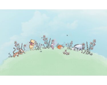 IADX8-115 Tapeten Komar Into Wonderland Winnie the Pooh Curious Minds Farbe bunt Vlies Fototapete