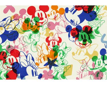 IADX8-120 Tapeten Komar Into Wonderland Mickey and Minnie Mixture Farbe bunt Vlies Fototapete