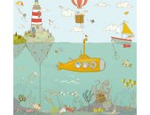 IAX6-0014 Tapeten Komar Into Wonderland Sealife Farbe...