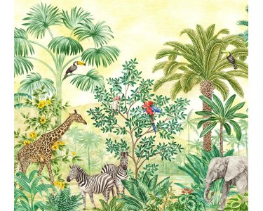 IAX7-0010 Tapeten Komar Into Wonderland Jungle Adventure Farbe bunt Vlies Fototapete