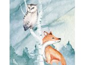 IAX7-0038 Tapeten Komar Into Wonderland Animal Sleepover Farbe bunt Vlies Fototapete
