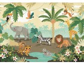 IAX7-0054 Tapeten Komar Into Wonderland Baby Safari Farbe...