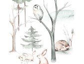 IAX8-0034 Tapeten Komar Into Wonderland Cozy Woods Farbe bunt Vlies Fototapete