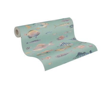 AS 396963 Tapeten A.S Creation Farbe Blau Bunt Violett Gelb PintWalls II Vliestapete