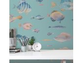 AS 396963 Tapeten A.S Creation Farbe Blau Bunt Violett Gelb PintWalls II Vliestapete