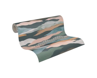 AS 396994 Tapeten A.S Creation Farbe Blau Grün Rosa Braun PintWalls II Vliestapete