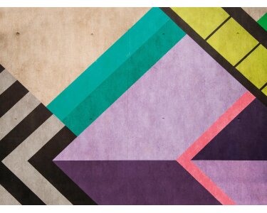 AS 399131 Tapeten A.S Creation Farbe Bunt Violett Schwarz Petrol Beige THE WALL III Vliestapete