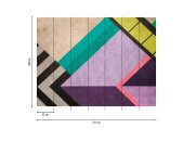 AS 399131 Tapeten A.S Creation Farbe Bunt Violett Schwarz Petrol Beige THE WALL III Vliestapete