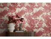 AS 399824 Tapeten A.S Creation Farbe Rot Creme Rosa   Michalsky 6 Satintapete