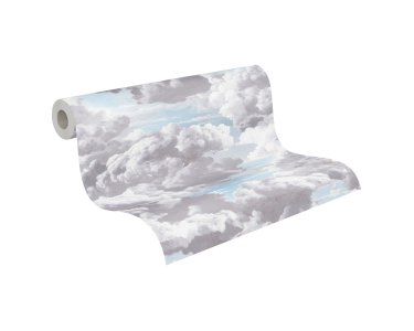AS 399856 Tapeten A.S Creation Farbe Grau Blau Weiß   Michalsky 6 Satintapete