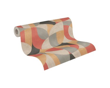 AS 399323 Tapeten A.S Creation Farbe Grau Beige Rot Schwarz  French Affair   Satintapete