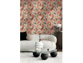 AS 399323 Tapeten A.S Creation Farbe Grau Beige Rot Schwarz  French Affair   Satintapete