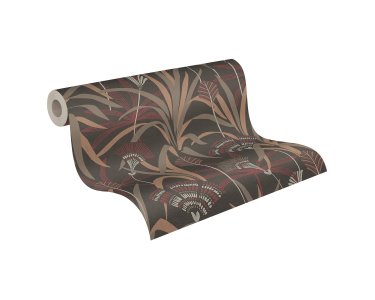 AS 399364 Tapeten A.S Creation Farbe Metallic Schwarz Rot Weiß  French Affair   Profiltapete