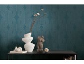 AS 399373 Tapeten A.S Creation Farbe Blau Grün Beige   French Affair   Profiltapete