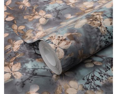 10415-08 Tapeten Erismann Play of light Farbe blau Vinyltapete auf Vlies