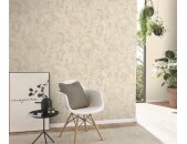 10416-02 Tapeten Erismann Play of light Farbe creme Vinyltapete auf Vlies