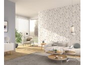 10433-02 Tapeten Erismann Gentle Farbe creme Vinyltapete auf Vlies