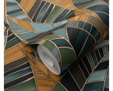10446-19 Tapeten Erismann Elle Decoration 4 Farbe grün Vinyltapete auf Vlies