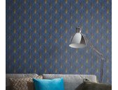 10451-08 Tapeten Erismann Elle Decoration 4 Farbe blau Vinyltapete auf Vlies
