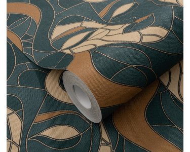 10458-19 Tapeten Erismann Elle Decoration 4 Farbe grün Vinyltapete auf Vlies