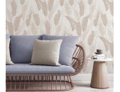 10344-02 Tapeten Erismann Melissa Farbe beige Vinyltapete auf Vlies