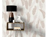 10344-02 Tapeten Erismann Melissa Farbe beige Vinyltapete auf Vlies