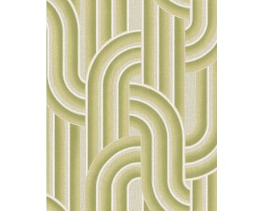 340562 Tapeten Eijffinger Groovy  Farbe grün weiß creme Vlies