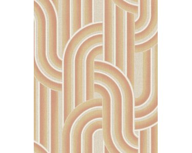 340563 Tapeten Eijffinger Groovy  Farbe oranien terrakotta weiß creme Vlies