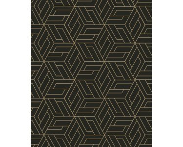 A67302 Tapeten GranDeco Omura Farbe Schwarz Vliestapete