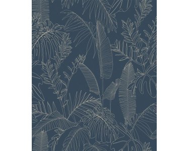 A69303 Tapeten GranDeco Omura Farbe Blau Vliestapete