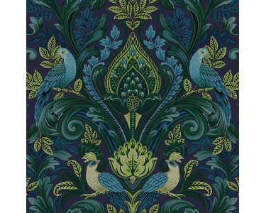 A67802 GranDeco Arcadia Farbe Blau Vliestapete