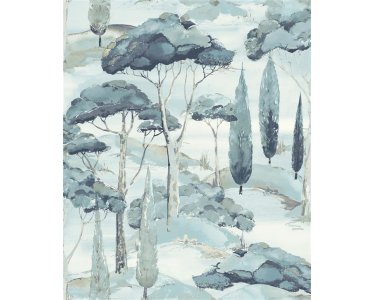 A69203 GranDeco Arcadia Farbe Blau Vliestapete