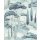 A69203 GranDeco Arcadia Farbe Blau Vliestapete