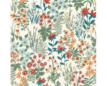A70902 GranDeco Arcadia Farbe Blau Vliestapete