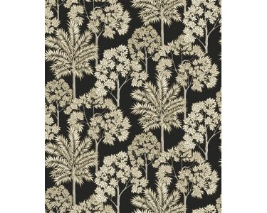 A71302 GranDeco Arcadia Farbe Schwarz Vliestapete
