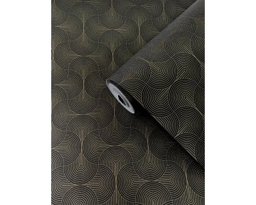 DTFA3005 Tapeten Essener Boutique Farbe Schwarz, Kupfer Vliestapete