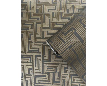 LBD2007 Tapeten Essener Boutique Farbe Braun, Gold Vliestapete