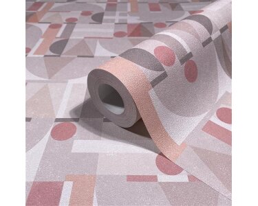 81644 Marburg Novamur Leyla  Farbe grau beige rot Vliestapete