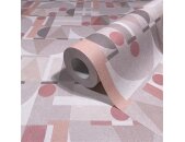 81644 Marburg Novamur Leyla  Farbe grau beige rot Vliestapete