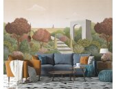 V150-3M Tapeten Essener Panorama 2 Farbe bunt, Herbst Wandbild